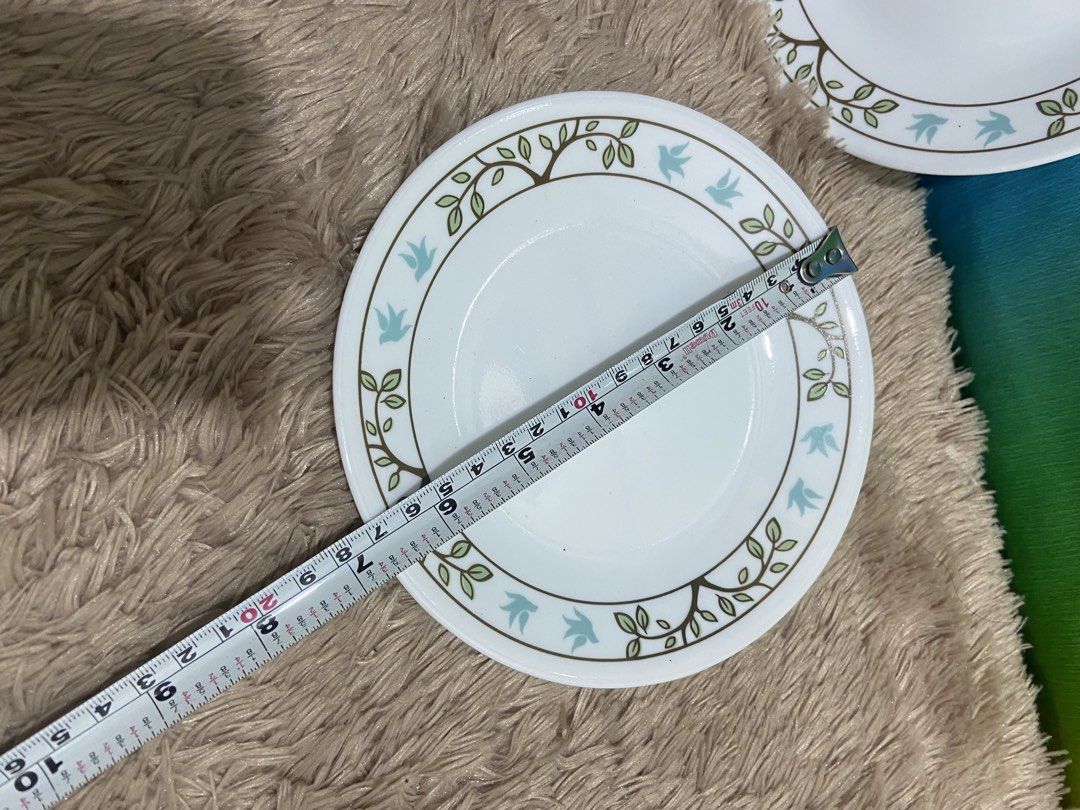 corelle dessert plate (tree bird) (Category: Dinnerware & Cutlery) located in Pasig City. Submitted by jie_russ (Listing ID 1461731236, Image 3). Description: corelle dessert plate USED Made in USA 2 pcs for ₱300.