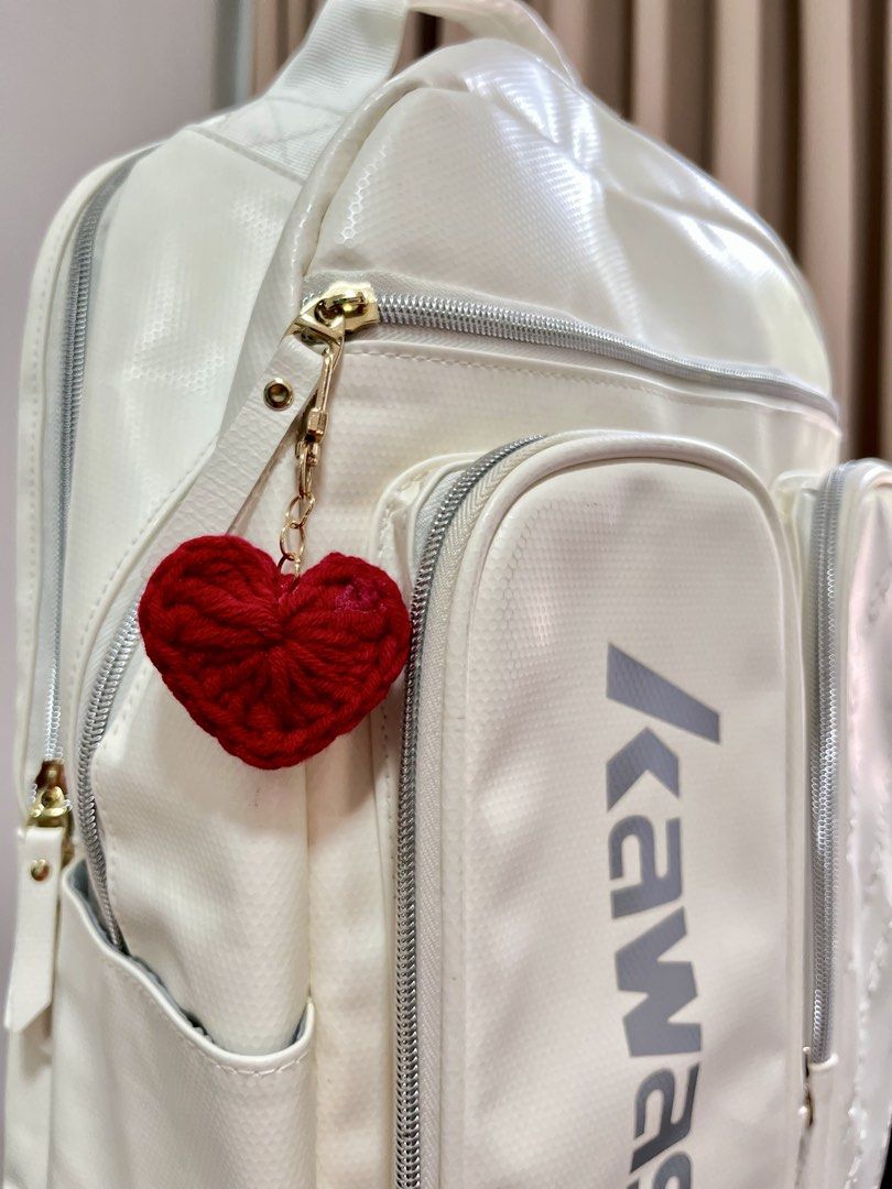 Crocheted Heart Keychain Charm (Category: Handmade Craft) located in Cagayan de Oro. Submitted by bee.two.on (Listing ID 1461598440, Image 3). Description: IDEAL GIFT FOR TEACHERS’ DAY - Cute handmade crocheted heart charm - Perfect for decorating bags or backpacks - Card message: 'It takes a big heart to shape little minds.' - Ideal gift for teachers or anyone who loves hearts .