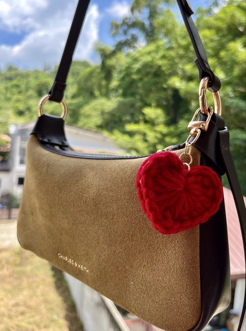 Crocheted Heart Keychain Charm (Category: Handmade Craft) located in Cagayan de Oro. Submitted by bee.two.on (Listing ID 1461598440, Image 2). Description: IDEAL GIFT FOR TEACHERS’ DAY - Cute handmade crocheted heart charm - Perfect for decorating bags or backpacks - Card message: 'It takes a big heart to shape little minds.' - Ideal gift for teachers or anyone who loves hearts .