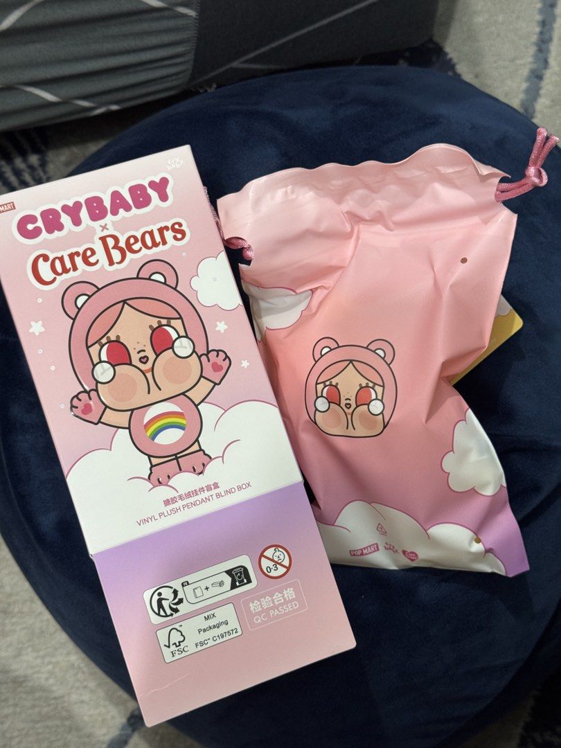 Cry Baby x Care Bears (Category: Plushies & Soft Toys) located in Manila. Submitted by snickirs (Listing ID 1461736509, Image 3). Description: Yellow - Funshine Bear 🌞 Opened to check bit resealed.