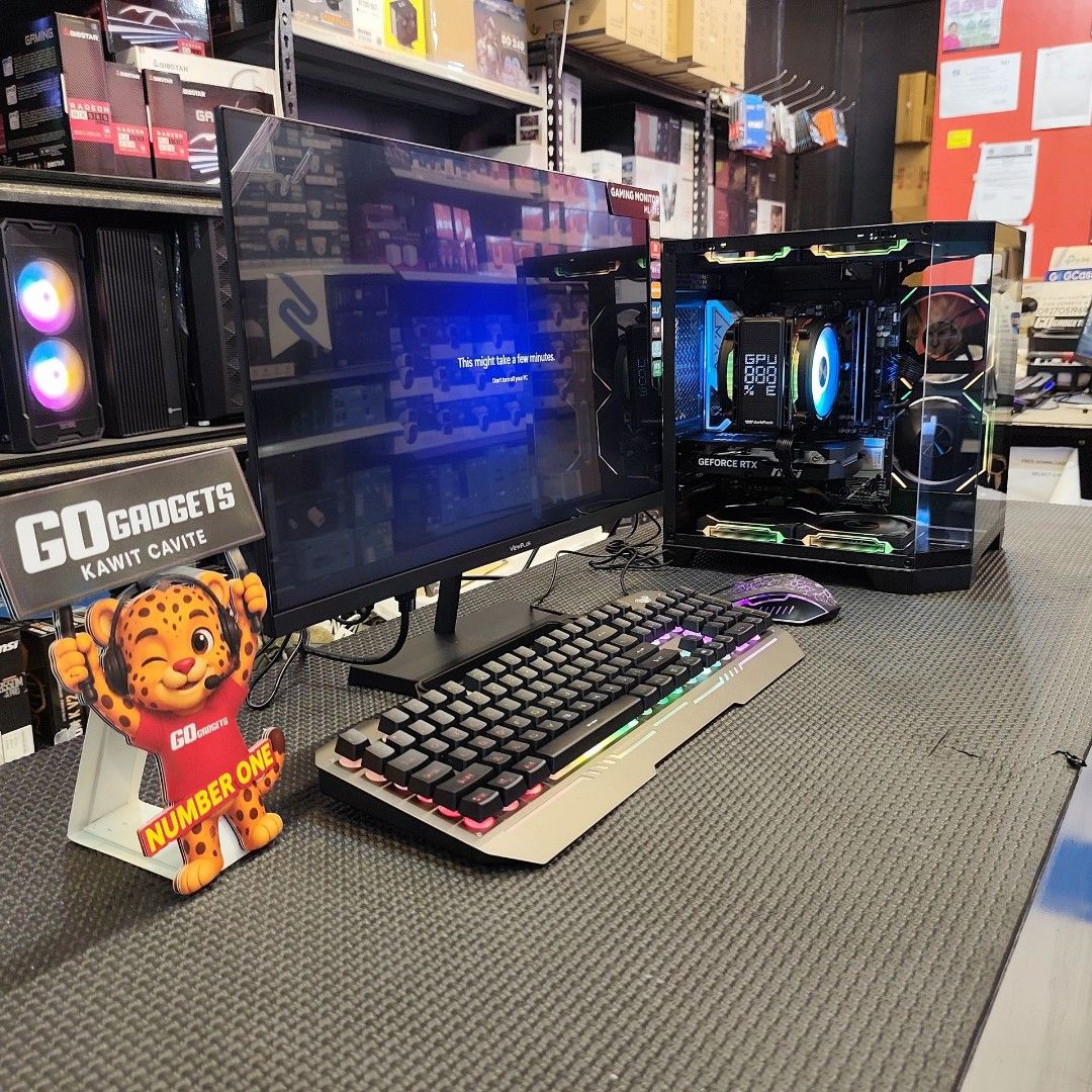 Custom Gaming PC - RTX 3070, RGB Lighting (Category: Desktops) located in Caloocan City. Submitted by kentsalvador31 (Listing ID 1461736896, Image 1). Description: RYZEN 7 7700 | Keytech Robin Scene Case | RTX 5050 8GB | 32GB DDR5 RAM | 500GB NVME SSD | 23.8" 100HZ MONITOR | KB & MOUSE COMBO Go Gadgets - Kawit Cavite 💬 Message us now for full specs & recommendations! 🖥️ We offer: ✔ Gaming PC Builds ✔ Work / Office PC Builds ✔ Editing / Producti