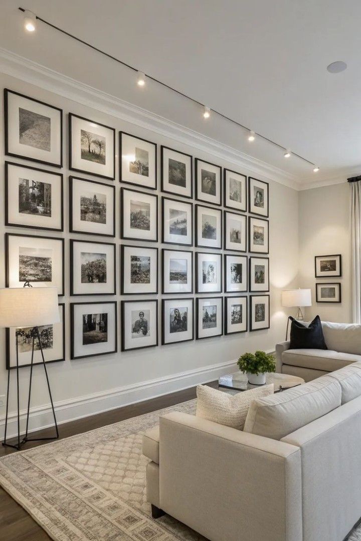 Customize Gallery Wall (Category: Frames & Pictures) located in Manila. Submitted by ginnahpie29636 (Listing ID 1461563520, Image 1). Description: ✨ FULL WALL GRAND GALLERY SET • 28 PIECES 🖼️ Ready to turn your house into a LUXURY HOME? 🤩 This is THE iconic gallery wall everyone dreams of — floor-to-ceiling, edge-to-edge, perfectly symmetrical 28-piece grid . ✅ WHAT YOU GET: ✔️ 28 Frames: Same iconic style — slim sleek black border + thick cris
