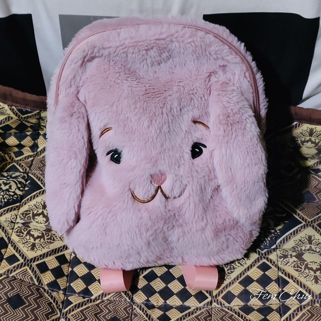 Cute bunny purple backpack for kids (Category: Babies & Kids Fashion) located in Pateros City. Submitted by soshifem (Listing ID 1461784374, Image 1). Description: never used no flaws brand: Flying Tiger Copenhagen.
