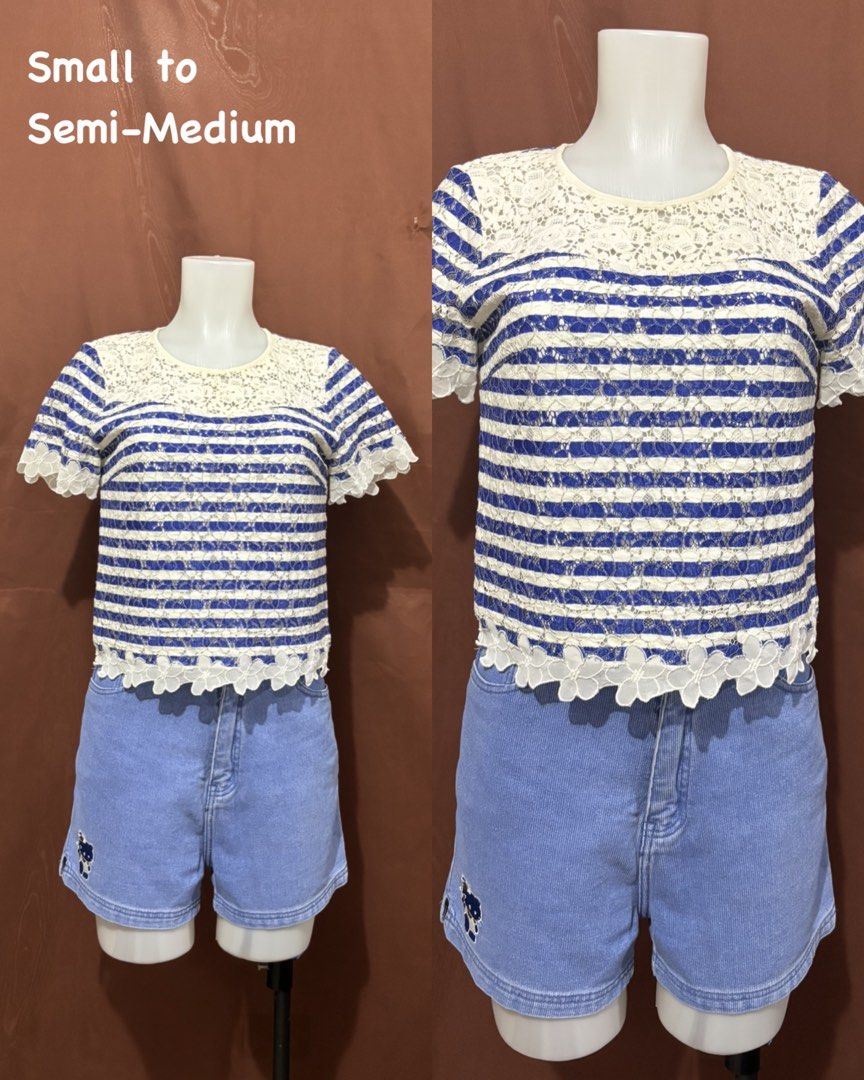 Cute Trendy Tops and Blouses (Category: Blouses) located in Tumauini. Submitted by prelovedbyjael (Listing ID 1461614341, Image 2). Description: 120 pesos each. Price negotiable. Magaganda po lahat yan. No flaws. Size indicated in each photo. You can message me for more pictures..