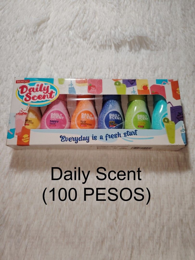 Daily Scent (Category: Fragrance & Deodorants) located in Manila. Submitted by jhaymar_hernandez (Listing ID 1461628966, Image 1). Description: Daily Scent 100 Pesos nalang! Location Cogeo Gate 2 Antipolo City.