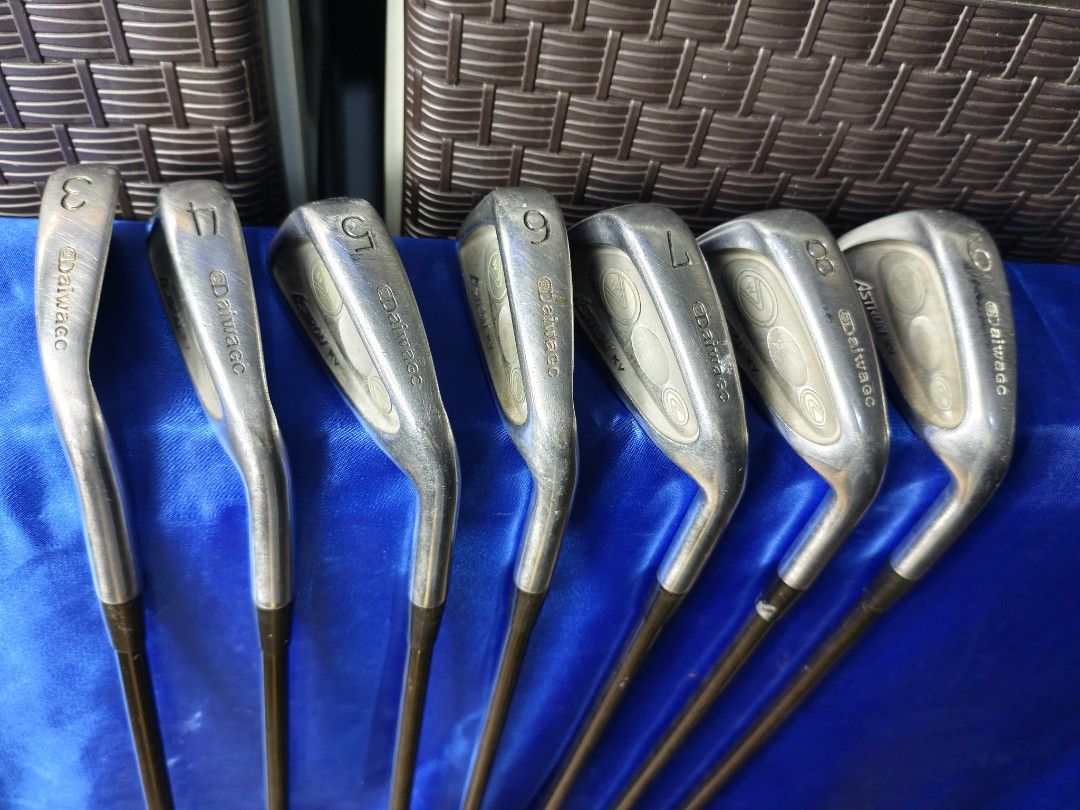 Daiwa astron r flex iron set (Category: Golf) located in Manila. Submitted by meiyeon2 (Listing ID 1461624743, Image 2). Description: right handed clu r flex shows some wears, but still have more life to. play.. 2500 for iron set.