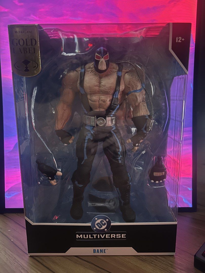 DC Multiverse Bane (Knightfall) Mcfarlane Megafig Gold Label (Category: Figurines & Statues) located in Quezon City. Submitted by flowerboyyy (Listing ID 1461662878, Image 1). Description: FIRM no last price LOWEST IN THE MARKET -BIB -WYSIWYG -Complete accessories w/ display stand and card still intact QC Loc Lalamove/Grab Can do meet up Trinoma/SM North.