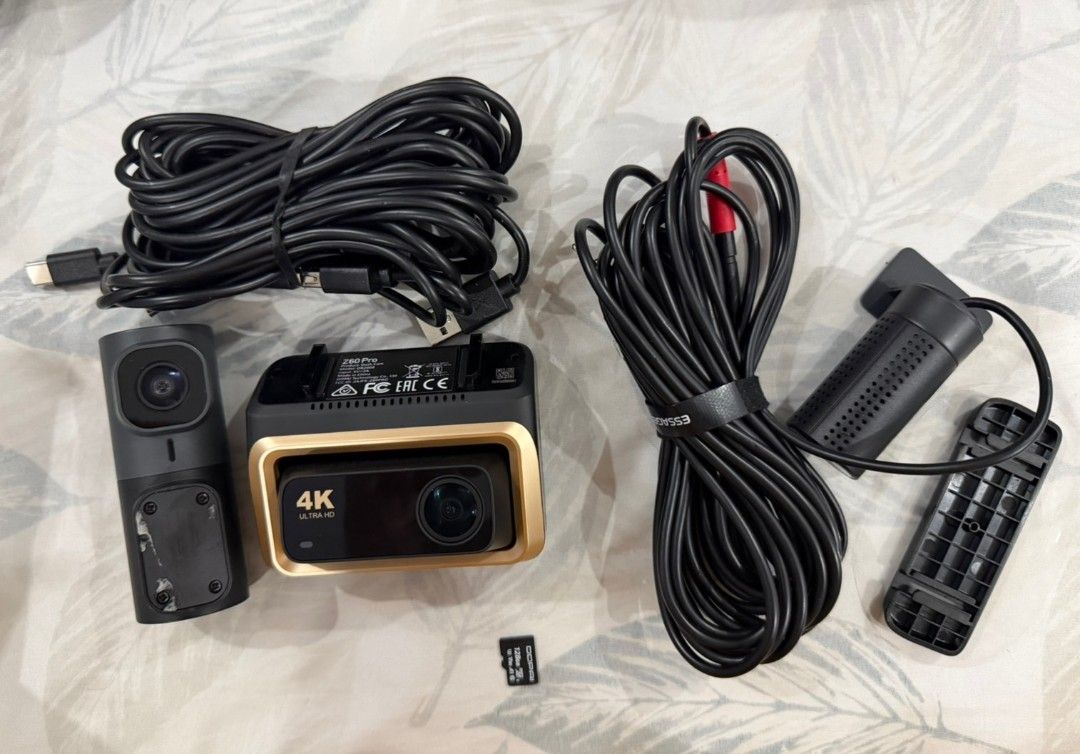 DDPAI Z60 Pro 4K Dual Dash Cam Set (Category: Audio, Video, Alarm and other Electronic Accessories) located in Caloocan City. Submitted by kcstyles01 (Listing ID 1461629267, Image 1). Description: DDPAI Z60 Pro 4K Dual Dash Cam Set. Core Specifications Front Camera Resolution: 4K Ultra HD (3840 × 2160 @ 30fps HDR) or 3K @ 60fps HDR Rear Camera Resolution: 1080P Full HD (1920 × 1080 @ 30fps HDR) Image Sensor: Dual Sony STARVIS 2 with HDR Night Vis