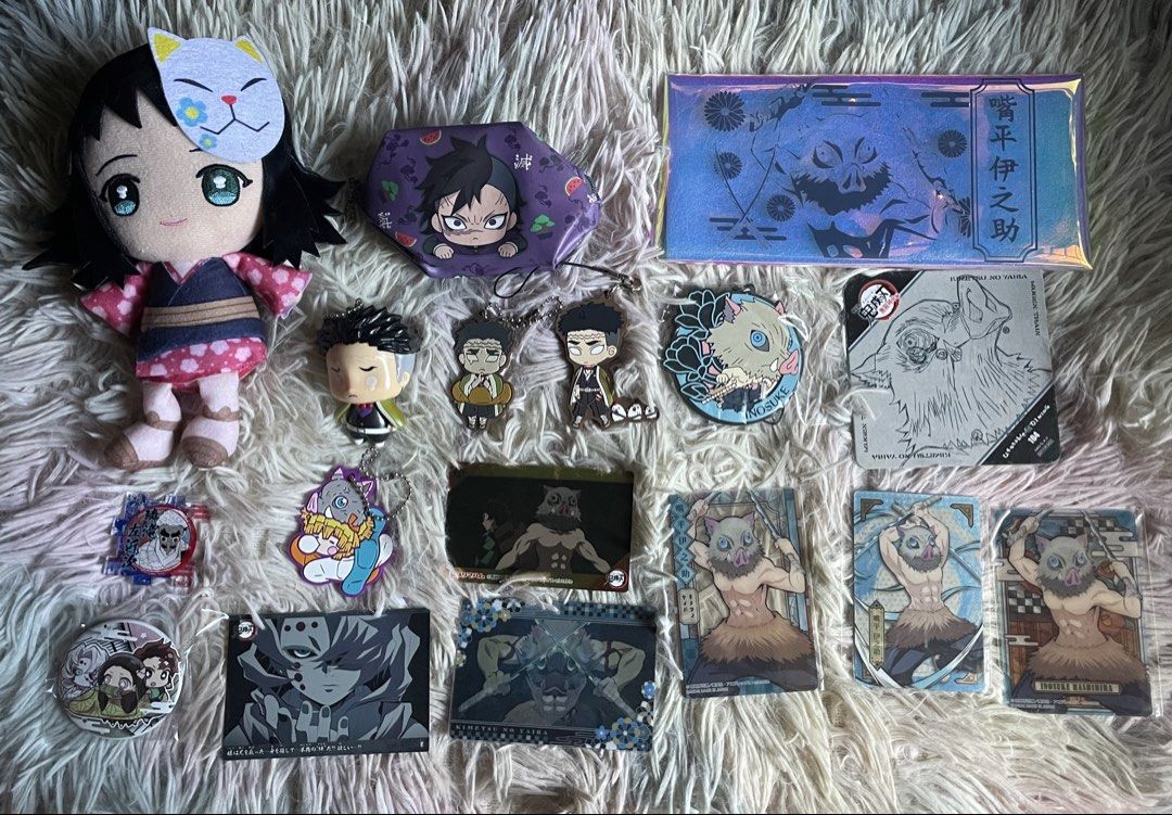 DEMON SLAYER/ KIMETSU NO YAIBA merch bundle (70+ pcs.) (Category: Designer & Blind Box Toys) located in Bulacan. Submitted by liliesandpurrs (Listing ID 1461573963, Image 1). Description: PM for other inquiries.