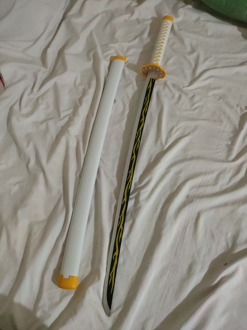 Demon Slayer Zenitsu Sword (Category: Action & Battle Toys) located in Cainta. Submitted by johnchryslerdelacruz0047 (Listing ID 1461634124, Image 1). Description: Used for Cosplay last month, naging stock na after that. No issues, gagamitin nalang Can be used for cosplay or as a toy, gagamitin nalang RFS: Need Funds PM IS THE KEY, Still negotiable Shipping fee: shouldered by buyer Meetups: around Cainta area only..