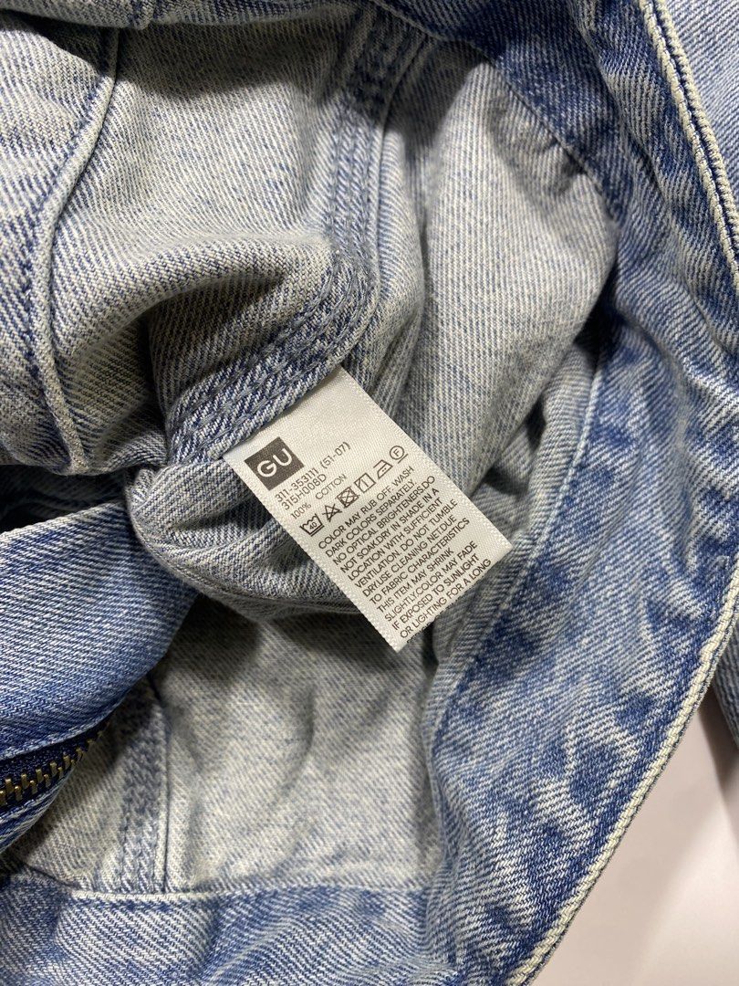 Denim jacket GU (Category: Coats, Jackets and Outerwear) located in Manila. Submitted by djthirft (Listing ID 1461750018, Image 3). Description: .