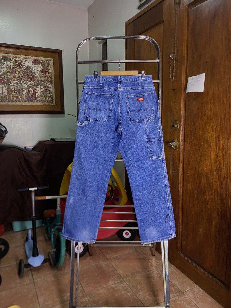 Dickies Denim Carpenter Pants 1 (Category: Jeans) located in Antipolo. Submitted by 1870thrift.wm (Listing ID 1461582218, Image 1). Description: Dickies Washed Denim Carpenter Pants Tag Size - (32x30) 32 on tag, fits up to 34” 41” length 8.8” going 9” hem Issues can be seen on each slide..