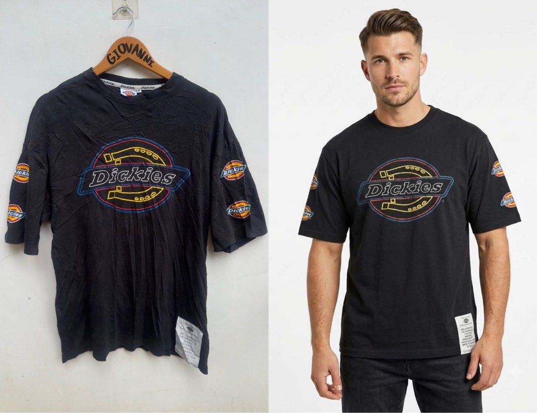 Dickies Multi Logo Shirt (Category: Tshirts & Polo Shirts ) located in Ozamiz City. Submitted by quick_done_deals (Listing ID 1461714316, Image 1). Description: 🛒 **Dickies Multi Logo ** 💯 Excellent Condition 📐 Dimes: L29.5xW24.5 (XL) 🔍 Issue: None 🎨 Color Rate: 9 / 10.