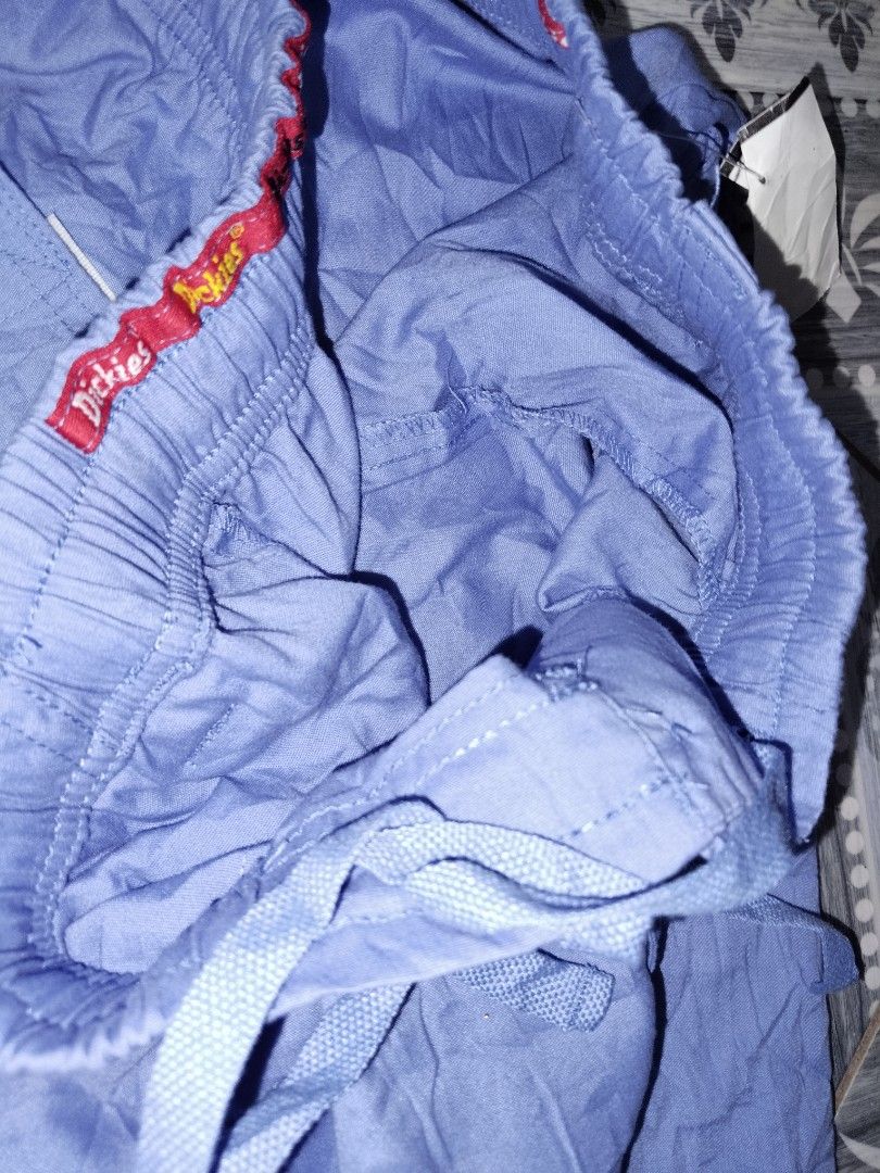 Dickies Pants (Category: Trousers) located in Mabalacat. Submitted by al_amin_thrift (Listing ID 1461586903, Image 2). Description: Dickies Medical Scrub Pants — Light Blue — Size L Authentic Dickies medical scrubs! Durable cotton-poly fabric, comfortable elastic waist, professional light blue color. Ideal for healthcare workers, students, or daily comfortable wear. • Brand: Dickies Medical • Size: L / Large • Color: Light Blue / Ceil Blue • Fabr