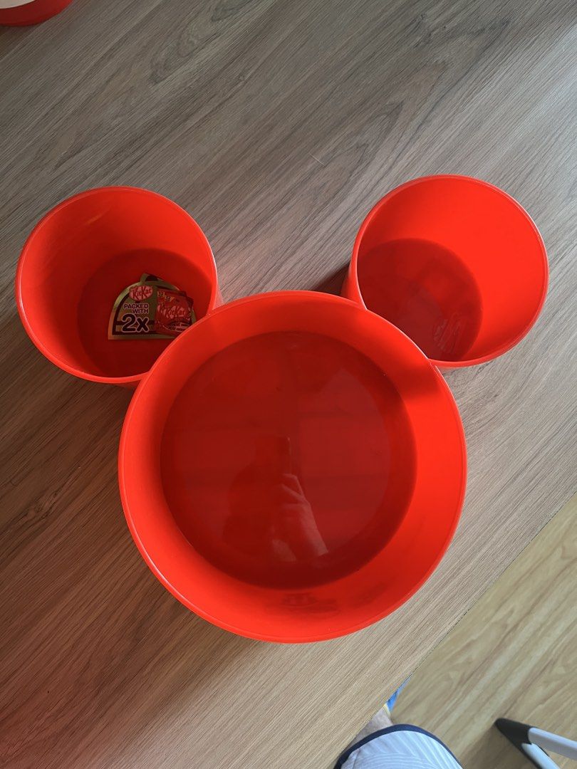 Disney x Kitkat Mickey Mouse Lunar Plastic Container (Category: Other Food & Drinks) located in Manila. Submitted by omo__ (Listing ID 1461641291, Image 2). Description: In good condition no cracks.