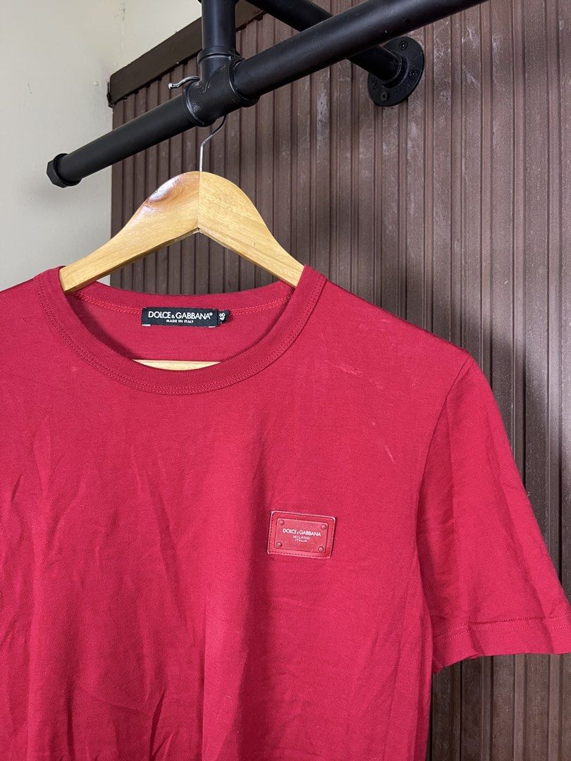 Dolce & Gabbana Logo Plaque Tee (Category: Tshirts & Polo Shirts ) located in Cabanatuan. Submitted by cabsygoods (Listing ID 1461711256, Image 2). Description: Dolce & Gabbana Logo Plaque Tee Width 19 Length 26 Very good condition No issue Color rate 9/10 Dm to purchase! 📩.