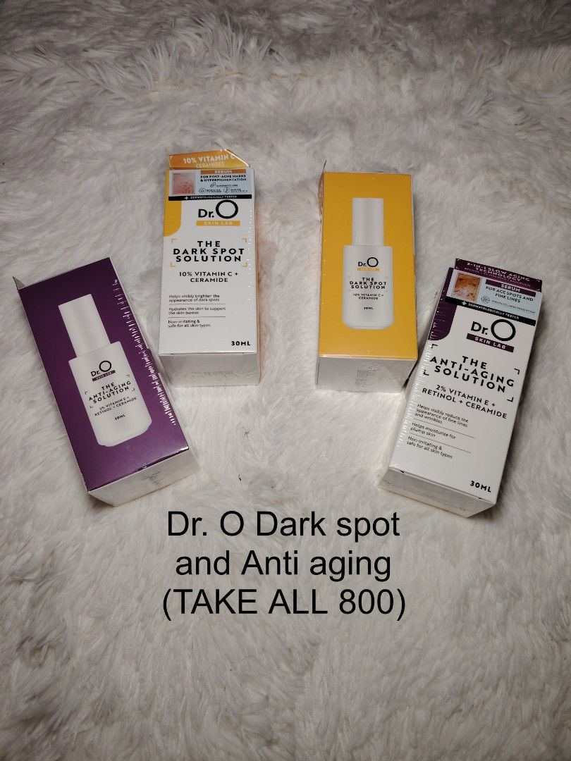 Dr. O Dark spot and Anti aging Solution (Category: Face Care) located in Manila. Submitted by jhaymar_hernandez (Listing ID 1461606806, Image 1). Description: Dr. O Dark spot and Anti aging Solution 800 Pesos nalang Take all na Location Cogeo Gate 2 Antipolo City.