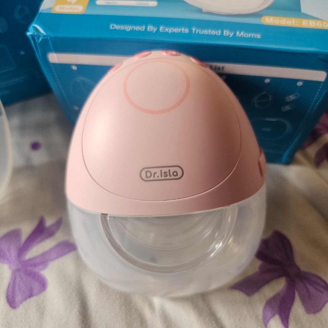 dr.isla Smart Wearable Breast Pump EB60 (Category: Breastfeeding & Bottle Feeding) located in Rizal. Submitted by declutterthingswithme (Listing ID 1461625167, Image 2). Description: - Selling 2 Dr.Isla Smart Wearable Breast Pumps (Model EB60) - Includes one blue and one pink pump - Ideal for comfortable and discreet pumping - Selling both for P6,000 .