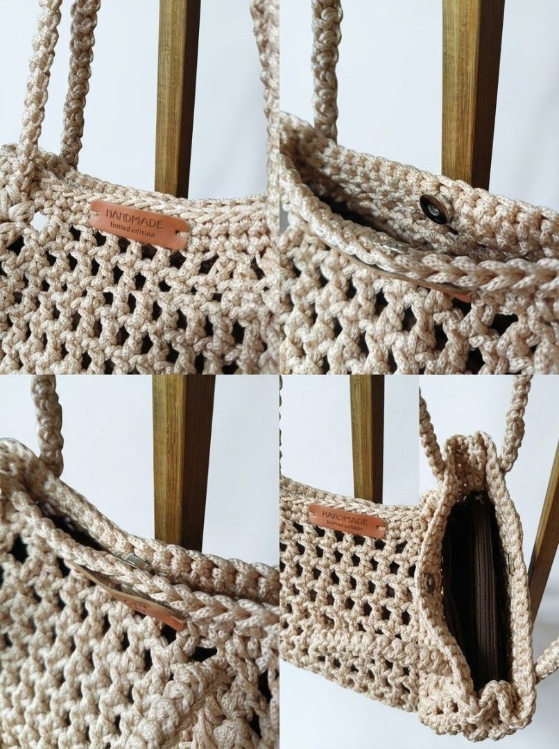 EALA Two-way Crochet Bag (Category: Shoulder Bags) located in Cavite. Submitted by j_creations18 (Listing ID 1461577997, Image 3). Description: ✨ Meet the Eala Two-Way Crochet Bag ✨ 🤎 Handcrafted with care, designed for effortless style, and made to carry your everyday essentials. A timeless piece you'll reach for again and again. 🧶 Available onhand in Rice White, Beige, Khaki & Coffee and for preorder forother colors. P1199 - with felt insert 