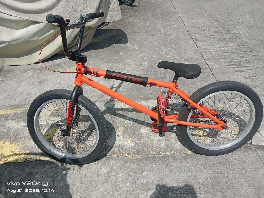 Eastern Bike BMX size 20' (Category: Bicycles) located in Cavite. Submitted by haggy0666 (Listing ID 1461684345, Image 1). Description: - Red pedals - Perfect for tricks and street riding - Ready to ride - Shows normal signs of use (minor scuffs) - Sold as is.