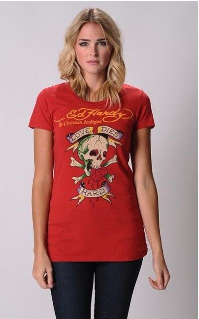 Ed Hardy Love Dies Hard (Category: Blouses) located in Iloilo. Submitted by mnky.bsns03 (Listing ID 1461704364, Image 2). Description: 9/10 Color rate No issues 30.5 Length 16.5 Width.