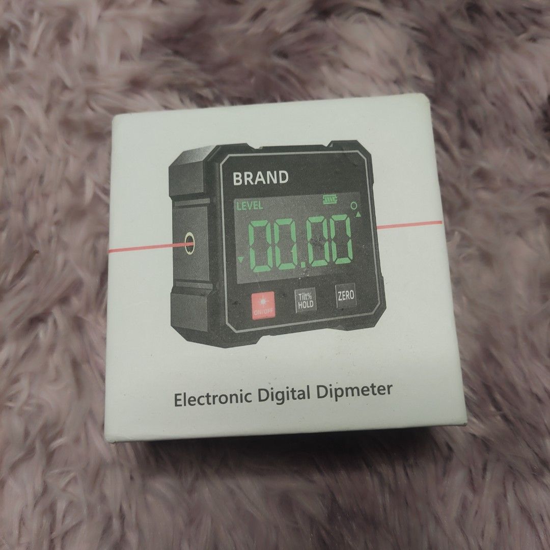 Electronic Digital Dip Meter With Magnetic Base (Category: Construction Tools & Equipment) located in Quezon City. Submitted by findyourtreasure10 (Listing ID 1461747019, Image 1). Description: 📌 **Please read before Purchasing** - good condition - Digital Display: Shows precise angle measurements on a bright green LCD screen. - Laser Guide: Projects a visible laser line to help with alignment and leveling tasks. - Magnetic Base: Snaps securely 