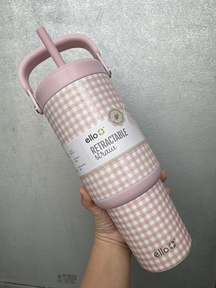 ELLO OASIS GO+ 32oz PINK GINGHAM (Category: Water Bottles & Tumblers) located in Quezon City. Submitted by cai_wong (Listing ID 1461574386, Image 1). Description: .