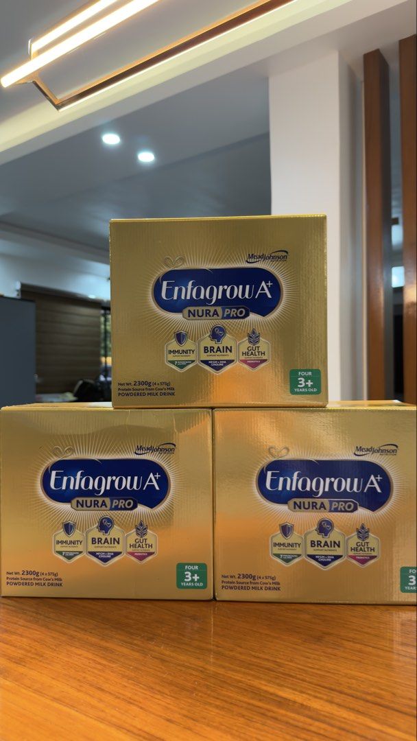 Enfagrow A+ for 3 years old (Category: Other Food & Drinks) located in Daet. Submitted by imliezelmae18 (Listing ID 1461650393, Image 3). Description: 2600 bili sa Sm per pc benta ko nalang 2000 per pc 5000 for 3pcs with free 2 packs of Enfagrow 545grams Condition: Brand new, sealed, well-stored sa malamig na lugar, hindi naiinitan RFS (Reason for Selling): Overstock tapos biglang umayaw si baby. Mas prefer na nya now Pediasure chocolate ready to
