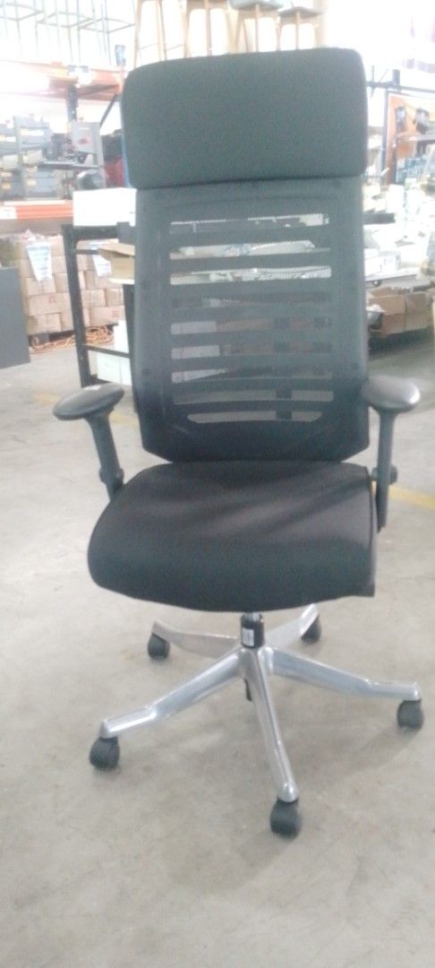 Ergonomic Mesh Back Office Chair with Padded Seat (Category: Office Furniture & Fixtures) located in Manila. Submitted by maryjane09. (Listing ID 1461633196, Image 1). Description: - Breathable mesh back - Padded seat for comfort - Adjustable armrests - Sturdy base with wheels for easy mobility - Ideal for home or office use.
