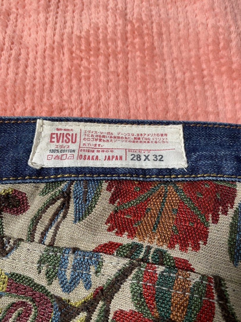 Evisu pants (Category: Undergarments & Loungewear) located in Quezon City. Submitted by yoshitandie (Listing ID 1461661569, Image 3). Description: Evisu pants Unisex❗️ -Authentic -Good condition -No flaws -Size 28to32 .