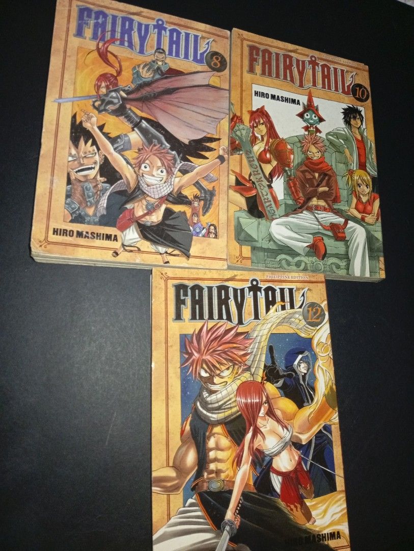 FairyTail manga Filipino edition (Category: Comics & Manga) located in Tarlac. Submitted by kaizer_shaunne (Listing ID 1461710608, Image 1). Description: The localized version was licensed and published in the Philippines by VIVA-PSICOM Publishing Corp. in partnership with Kodansha. Language taglish (Tagalog-English) translation, making it a unique collectible tailored specifically for Filipino anime and manga fans. 259 each - (699 take all).