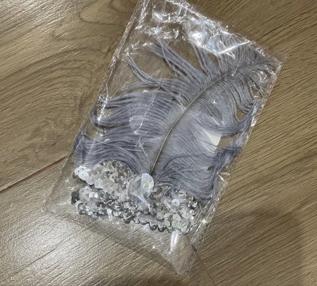 Feather Elastic Sequins Headband Flapper (Category: Hair Accessories) located in Bulacan. Submitted by ladyjagged (Listing ID 1461769465, Image 2). Description: Used once. No issues.