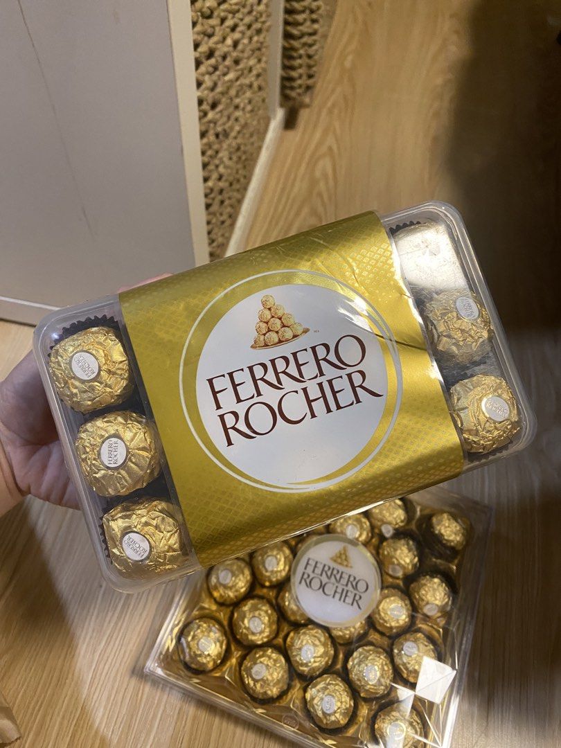 Ferrero Rocher Chocolates (Category: Other Food & Drinks) located in San Jose del Monte. Submitted by hannice285 (Listing ID 1461762369, Image 3). Description: Lower thank Mall Price‼️ Ber months na! Avail na Habang Mura pa! Limited Stocks Only!! Ferrero Roche‼️ Perfect for custom gifts & bouquets! With Box 600 - T24 With box 650- T30 With box 350- T16 Heart shape 250- T8 Collection 600- 24 pcs 📍 Bulacan/Q.C 🚚 Fast delivery via Lalamove 🚚can s