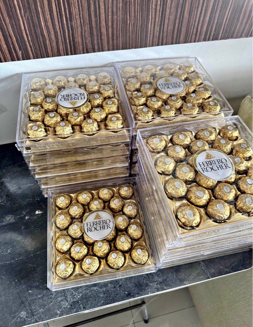 Ferrero Rocher Chocolates (Category: Other Food & Drinks) located in San Jose del Monte. Submitted by hannice285 (Listing ID 1461762369, Image 2). Description: Lower thank Mall Price‼️ Ber months na! Avail na Habang Mura pa! Limited Stocks Only!! Ferrero Roche‼️ Perfect for custom gifts & bouquets! With Box 600 - T24 With box 650- T30 With box 350- T16 Heart shape 250- T8 Collection 600- 24 pcs 📍 Bulacan/Q.C 🚚 Fast delivery via Lalamove 🚚can s