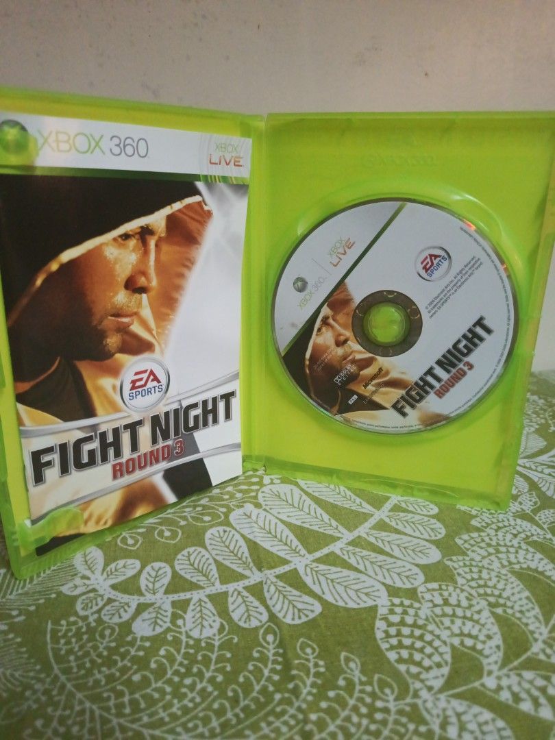 Fight Night Round 3 Xbox 360 Game (Category: Xbox) located in Muntinlupa City. Submitted by markkeub (Listing ID 1461753627, Image 3). Description: - Fight Night Round 3 for Xbox 360 - Master the sweet science of boxing - Experience intense boxing gameplay - Rated 16+ pick up alabang send sameday lalamove or grab send 1/2 days flashexpress.