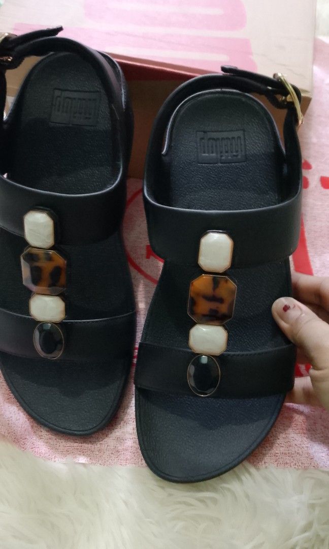 Fino Multi -stone Leather backstap Sandal (Category: Sandals) located in Muntinlupa City. Submitted by jcualquera (Listing ID 1461640470, Image 3). Description: onhand size US6/US7/US8 Gcash bank transfer pay today shipped tom via lbc or j&t.