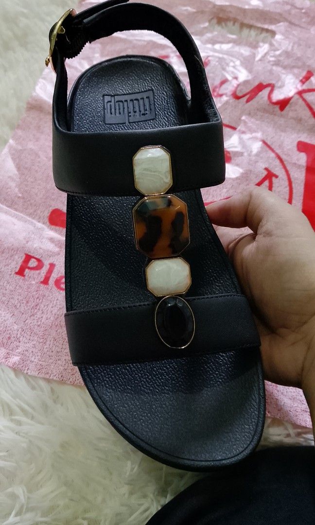 Fino Multi -stone Leather backstap Sandal (Category: Sandals) located in Muntinlupa City. Submitted by jcualquera (Listing ID 1461640470, Image 2). Description: onhand size US6/US7/US8 Gcash bank transfer pay today shipped tom via lbc or j&t.
