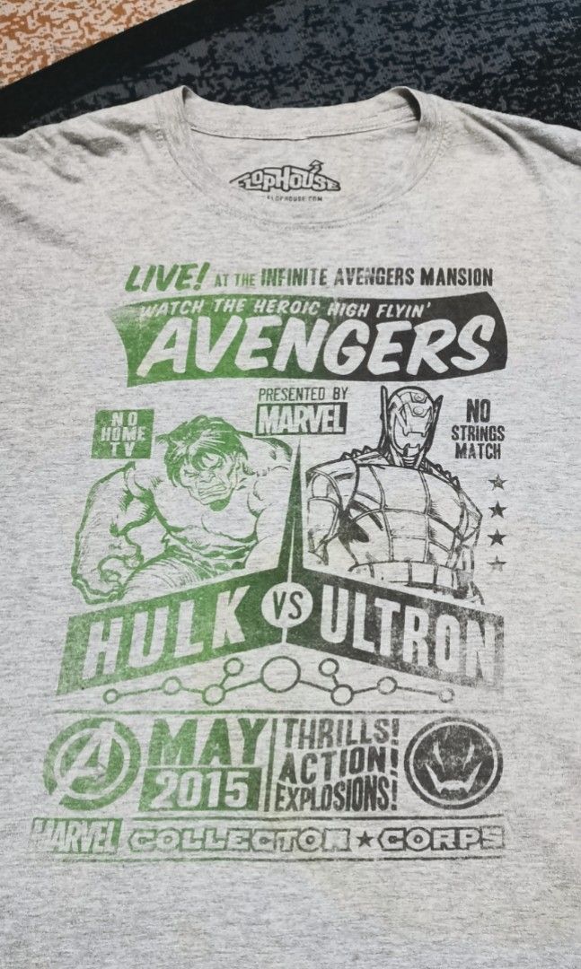 Flop house marvels avengers tee (Category: Tshirts & Polo Shirts ) located in San Jose. Submitted by thrift_ni_sir (Listing ID 1461748453, Image 2). Description: Slightly MOD j&t Add shipping fee MOP gcash.