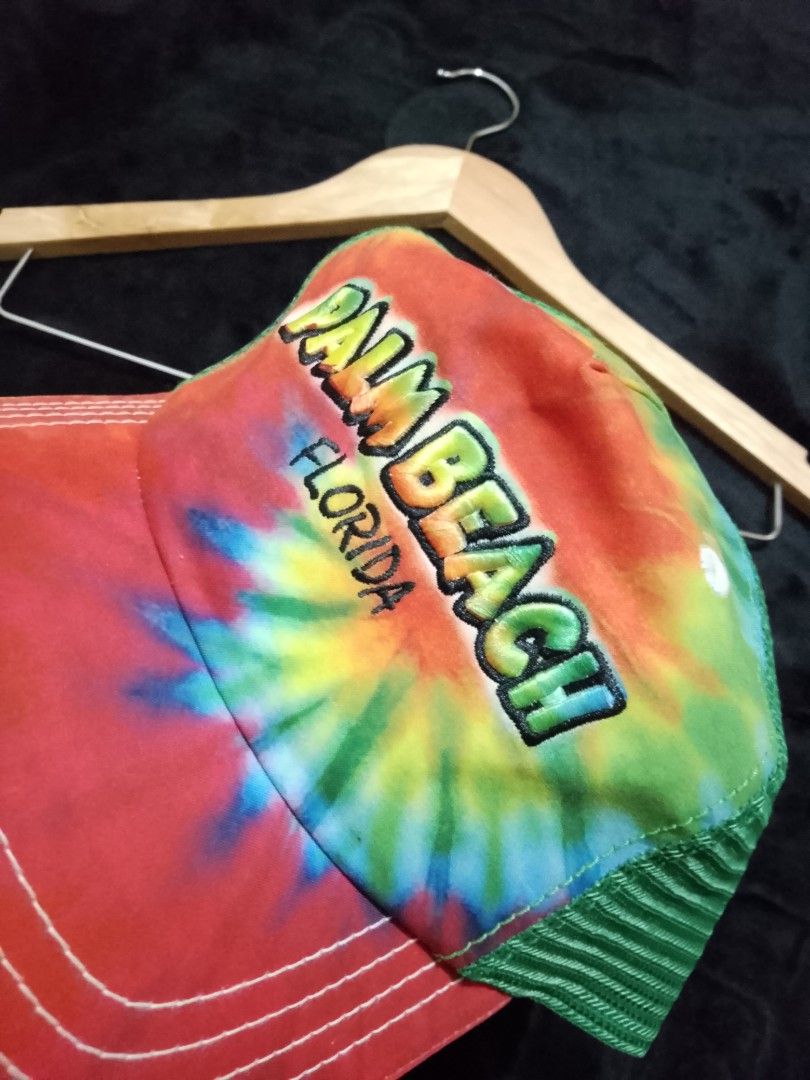 FLORIDA PALM BEACH •Tie Dye trucker hat (Category: Caps & Hats) located in Batangas. Submitted by 68.thrifts (Listing ID 1461703203, Image 2). Description: -no issue -best for beach trip or music festival.