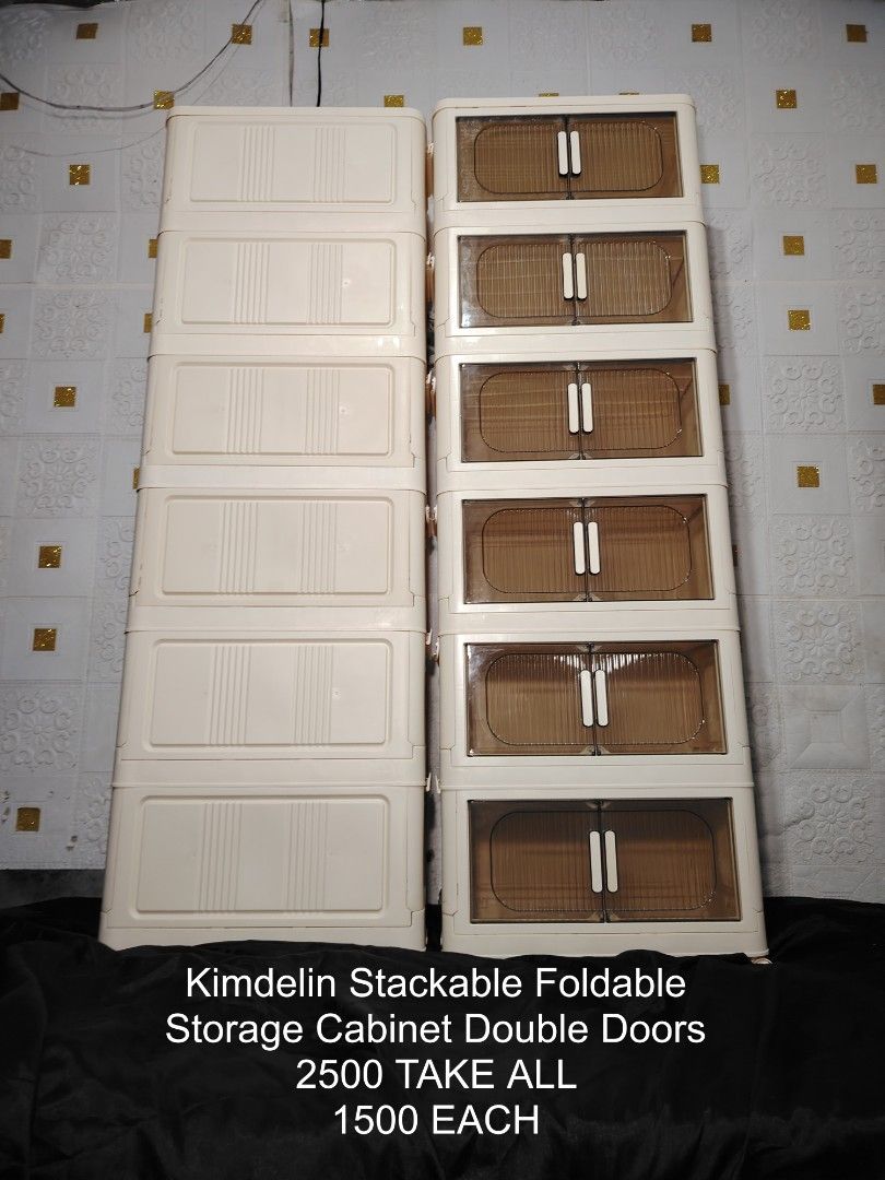 Foldable Stackable Foldable storage cabinet double doors (Category: Shelves, Cabinets & Racks) located in Manila. Submitted by jhaymar_hernandez (Listing ID 1461603394, Image 3). Description: Storage Cabinet Double Doors 1500 EACH 2500 TAKE ALL LOCATION COGEO GATE 2 ANTIPOLO CITY.