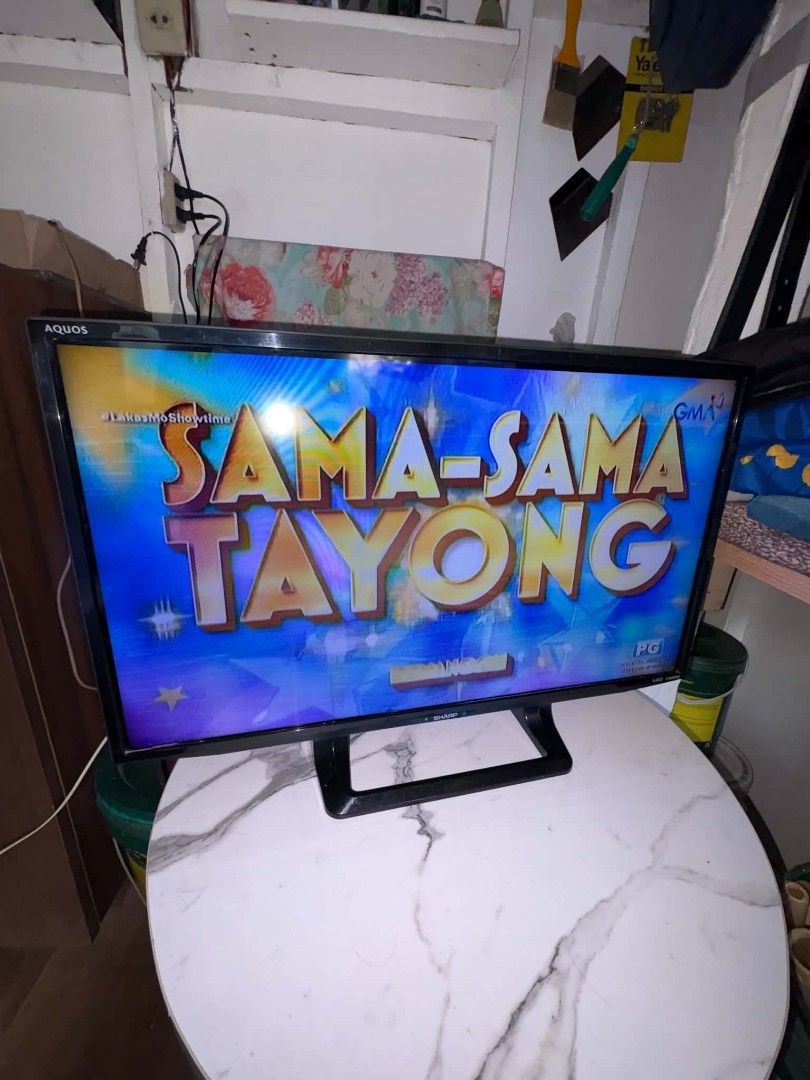 For sale! Sharp Aqous LED Flat TV. 24 inch (Category: TV) located in Muntinlupa City. Submitted by kjanine_1803 (Listing ID 1461656161, Image 3). Description: .