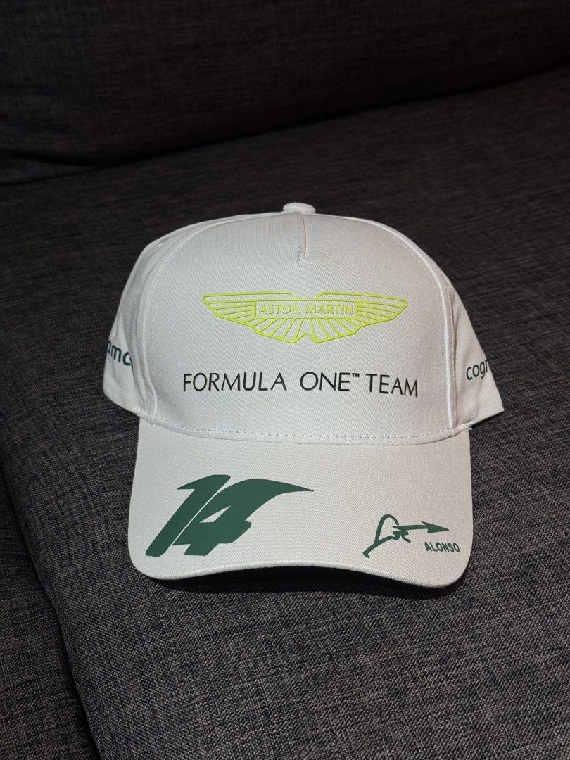 Formula 1 Aston Martin Cap (white) (Category: Caps & Hats) located in Cavite. Submitted by wsaleclub (Listing ID 1461672965, Image 1). Description: F1 Aston White color reps only 300 plus sf.