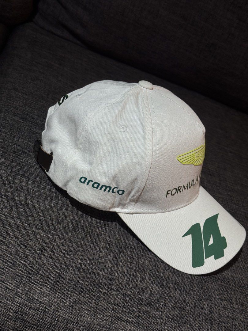 Formula 1 Aston Martin Cap (white) (Category: Caps & Hats) located in Cavite. Submitted by wsaleclub (Listing ID 1461672965, Image 2). Description: F1 Aston White color reps only 300 plus sf.