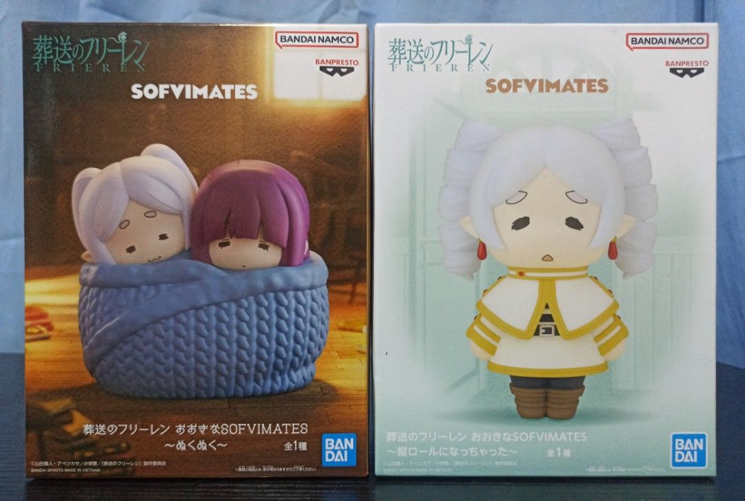 Frieren & Fern Banpresto Sofvimates Figure (Category: Figurines & Statues) located in Pasig City. Submitted by soulscyther (Listing ID 1461753233, Image 1). Description: BANPRESTO SOFVIMATES FRIEREN & FERN FIGURES ✨Frieren & Fern ✨Frieren (Ringlets ver.) ₱1000 each 🔸💯 authentic & brand new 🔸Mint-In-Box (MIB) conditions 🔸approx. 12.95 cm (5.1 inches) 💳 Open to terms/installment Only ₱250 minimum downpayment. 1 month to pay. No interest. 💵 MO