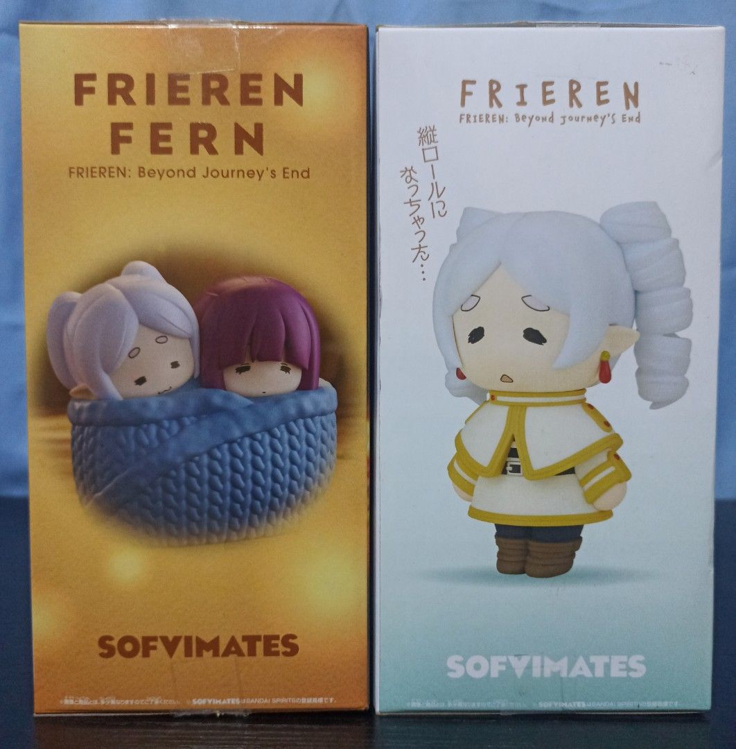 Frieren & Fern Banpresto Sofvimates Figure (Category: Figurines & Statues) located in Pasig City. Submitted by soulscyther (Listing ID 1461753233, Image 2). Description: BANPRESTO SOFVIMATES FRIEREN & FERN FIGURES ✨Frieren & Fern ✨Frieren (Ringlets ver.) ₱1000 each 🔸💯 authentic & brand new 🔸Mint-In-Box (MIB) conditions 🔸approx. 12.95 cm (5.1 inches) 💳 Open to terms/installment Only ₱250 minimum downpayment. 1 month to pay. No interest. 💵 MO