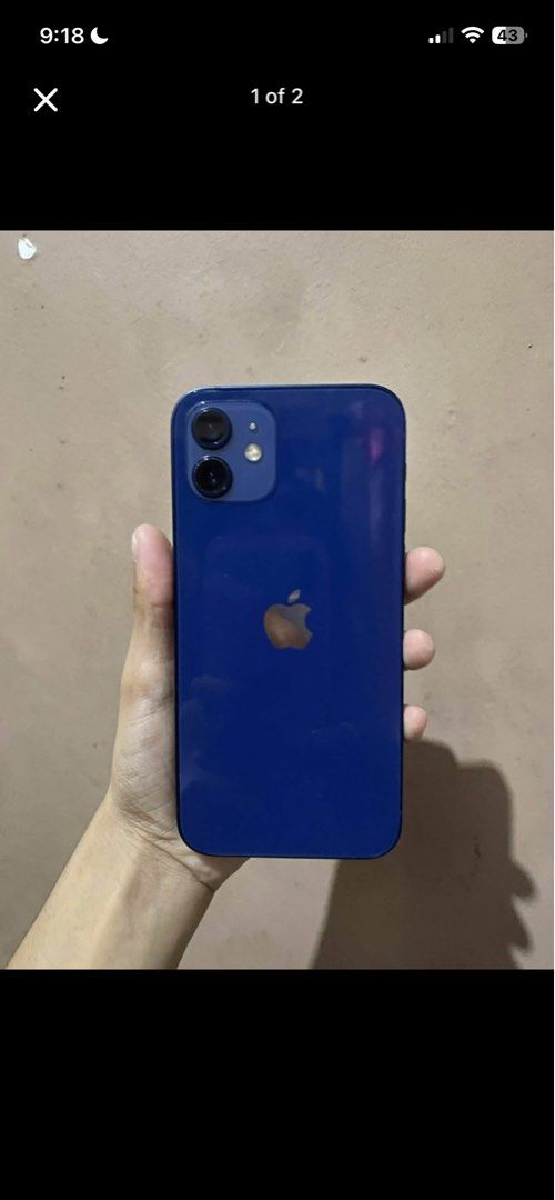 FS Iphone 12 (Category: iPhone 12 Series) located in Manila. Submitted by yeunhui8271 (Listing ID 1461723770, Image 2). Description: No Issue Good as New 84bh 128gb.