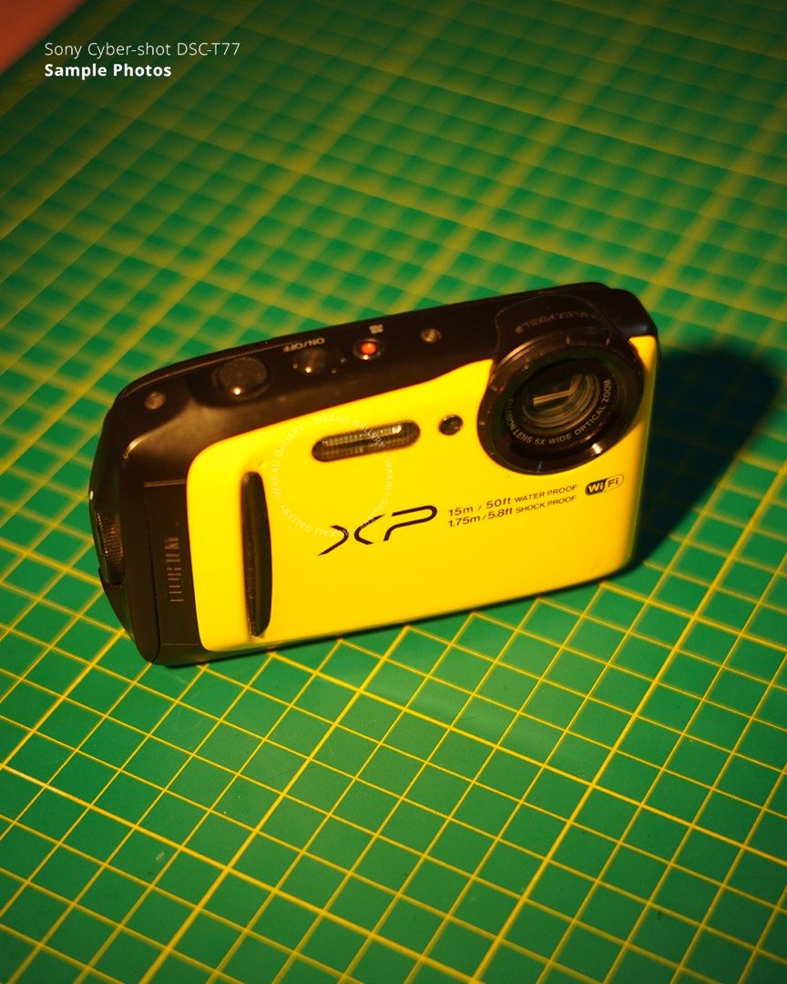 Fujifilm FinePix XP80 Waterproof Digital Camera Yellow (Category: Cameras) located in Marikina City. Submitted by ian1997_ (Listing ID 1461649530, Image 1). Description: - Yellow Fujifilm FinePix XP80 camera - 15m/50ft Waterproof - 1.75m/5.8ft Shockproof - Built-in WiFi - Ideal for outdoor adventures - Sample photos included to showcase capabilities - Ready for your next trip!.