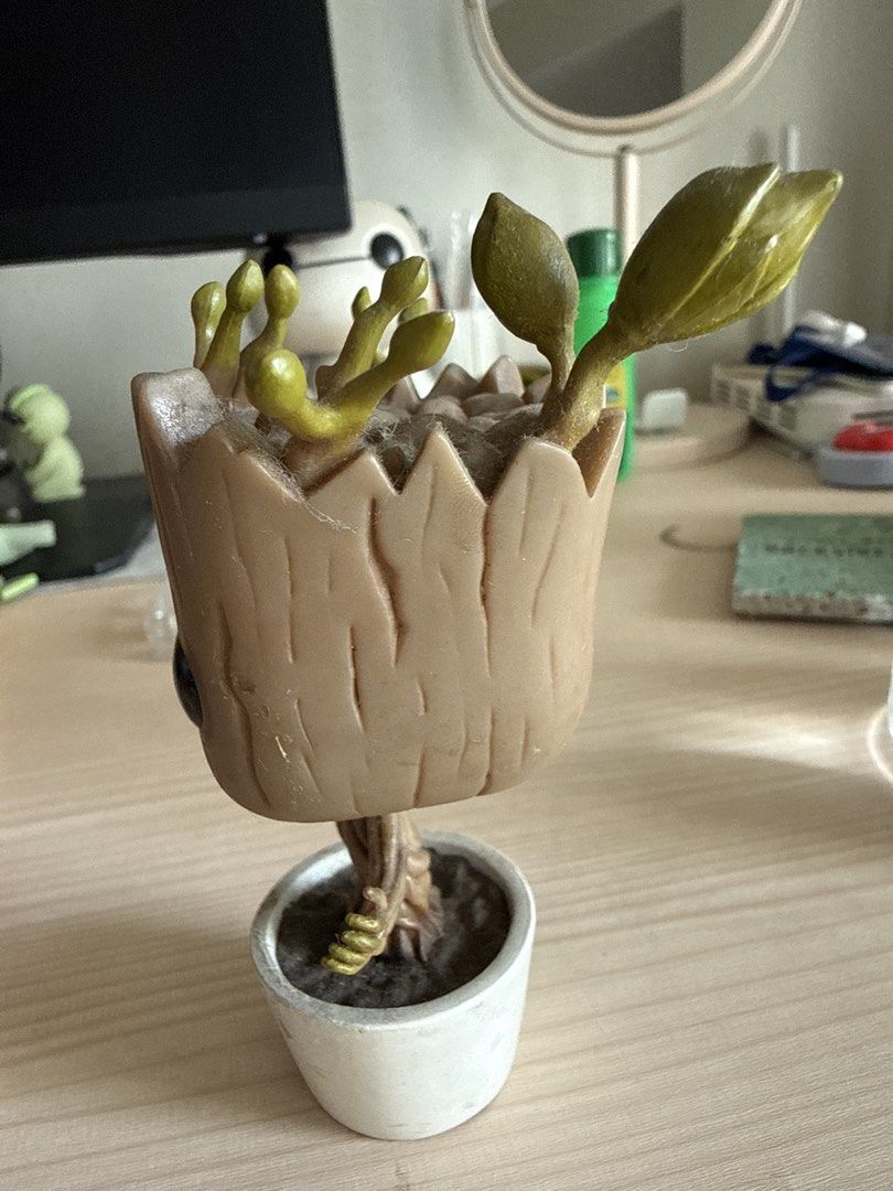 Funko Baby Groot (Category: Designer & Blind Box Toys) located in Mandaluyong City. Submitted by merisellsyouwhat (Listing ID 1461640844, Image 2). Description: No issues, just needs cleaning.