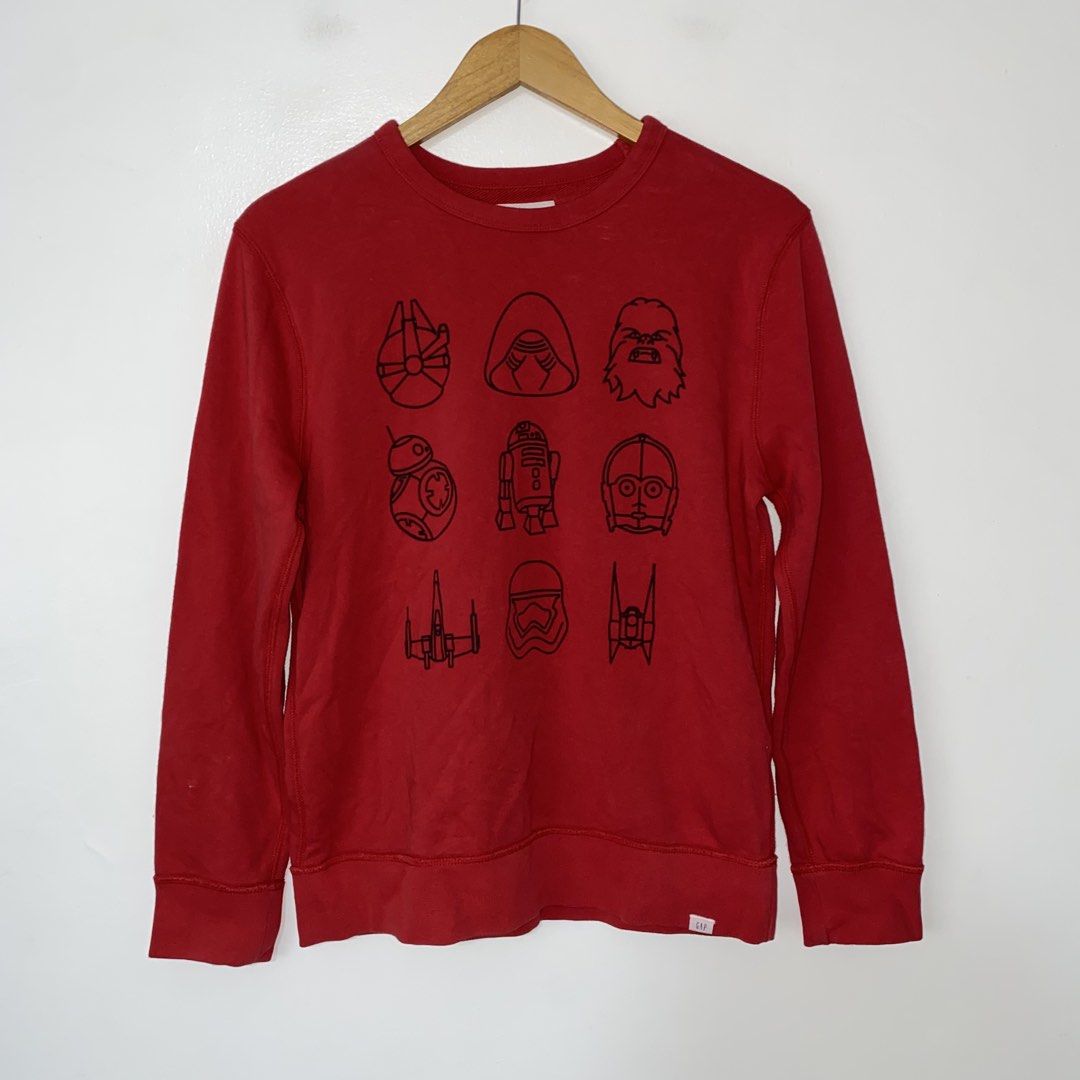 Gap kids x Star Wars sweatshirt (Category: Babies & Kids Fashion) located in San Jose del Monte. Submitted by daintycut (Listing ID 1461678483, Image 1). Description: Size 160 cm.