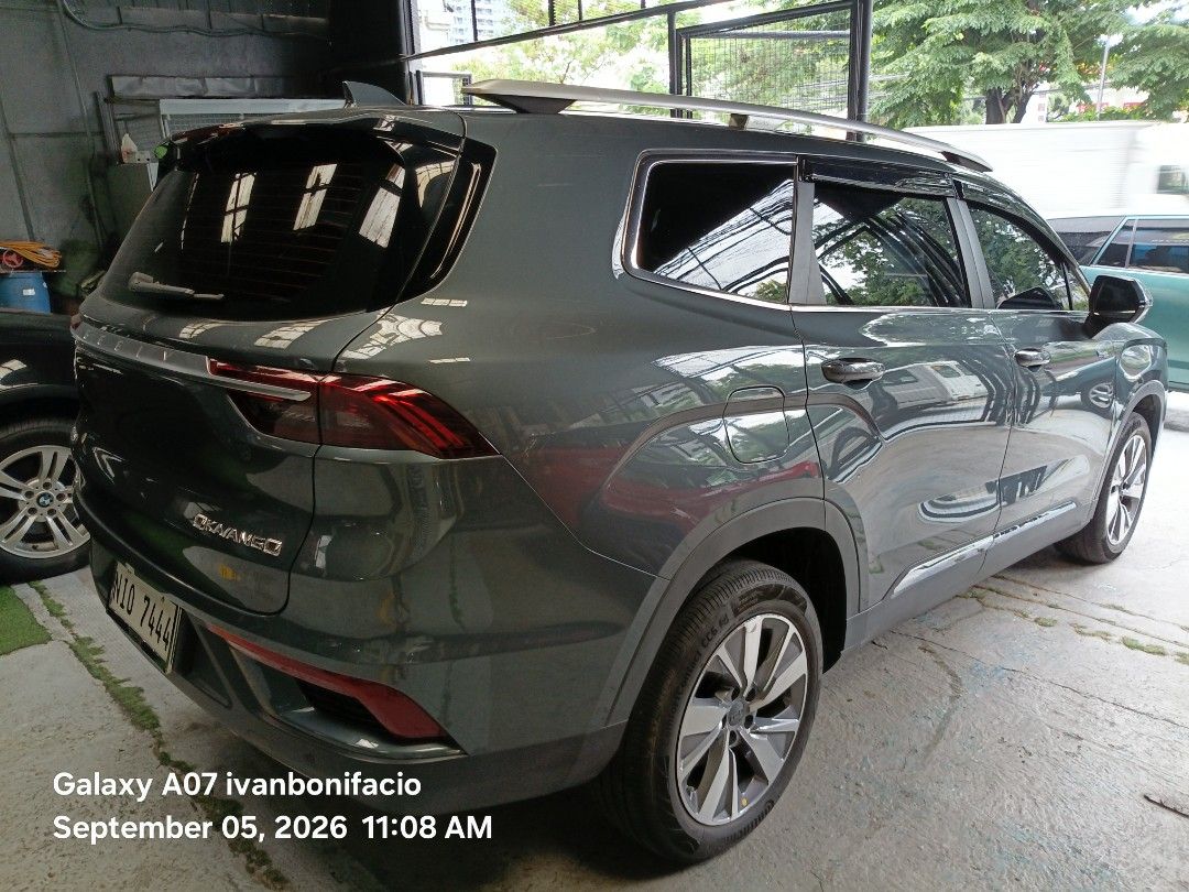 Geely Okavango Urban Plus Auto (Category: Used Cars) located in Pasig City. Submitted by ivanbonifacio1218 (Listing ID 1390688537, Image 2). Description: 2023 Geely Okavango Urban Plus Automatic Price: P750,000 Negotiable Good Running Condition Ready for Long Drive Mild Hybrid 48V EMS Panoramic Sunroof Keyless Push Start Fresh in and out Top of the Line Not Flooded No issues Foglamps With DRL All Power 7 Seaters Cold Aircon 360 Camera Power Seats